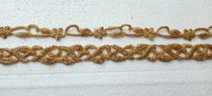 Cordones DE TRABAJO hechos a medida con cuentas bordadas a mano, ideales para usar como bordes y adornos en la ropa - Product Image 5