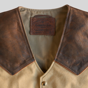 Precio de fábrica Cuello en V Diseño personalizado Hombres Chaleco de cuero Color sólido Transpirable Cantidad a granel Hombres Chaleco de cuero - Product Image 4