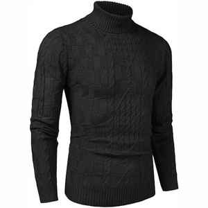 Sweat-shirt à col rond à manches longues pour hommes de haute qualité automne et hiver haut en tricot chaud avec logo avant anti-rides - Product Image 3