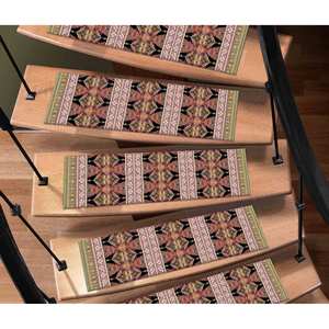 Printed Rug - Step Rugs, <b>Pink</b> Rug, Green Rugs, Modern Rug,Goblen - Product Image 2