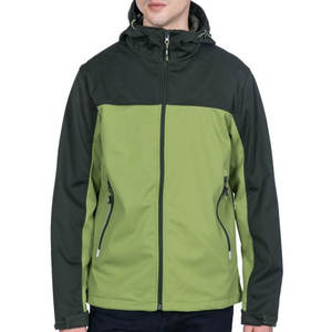 Chaqueta Softshell para hombre más vendida, nueva moda con ajuste de gran tamaño y cuello con capucha, hecha de tela de lona suave - Product Image 3