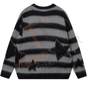 Sweat-shirt surdimensionné, col rond, pull en différentes couleurs, haute qualité - Product Image 3