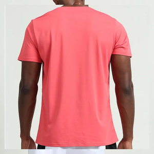 Nouveau design 2024 couleur rouge 100% coton t-shirts OEM usine Fitness Gym Sports grande taille conception personnalisée hommes t-shirt - Product Image 6