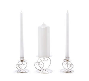 Bougeoir en fil de fer or Rose, 2 pièces - Product Image 3