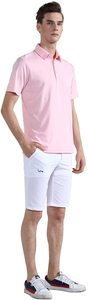 T-shirt polo uni à manches courtes décontracté et à séchage rapide pour hommes avec logo personnalisé de haute qualité en polyester - Product Image 6