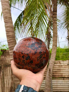 ลูกบอลคริสตัลมะฮอกกานีหินอัญมณีธรรมชาติทรงกลมสำหรับการตกแต่งรักษาสมาธิ - Product Image 6