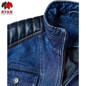 Veste en jean pour homme, qualité supérieure, personnalisation de la marque, OEM ODM, couleur unie, vêtements décontractés, vente en gros - Product Image 2