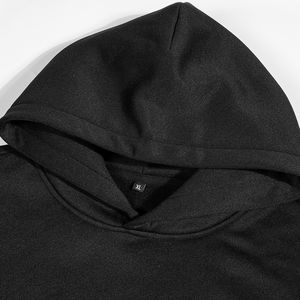 Vente en gros de sweats à capuche personnalisés de haute qualité pour hommes Top Meilleure épaule tombante Streetwear Logo Impression numérique Hiver Sweat à capuche uni vierge - Product Image 4