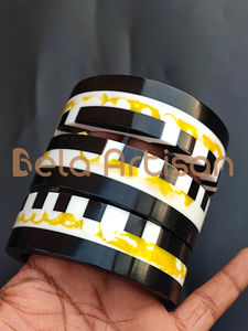 Brazalete de resina hecho a mano, Estilo Vintage, pendientes de araña de latón de calidad de exportación, joyería de fiesta para minoristas - Product Image 2