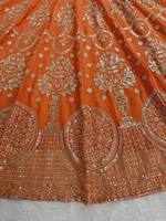 Ensemble Lehenga Choli Dupatta pour Mariage, Broderie Lourde, Design de Créateur, Tenue de Fête Traditionnelle Indienne, Séchage Rapide