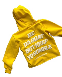 Sweat à capuche d'hiver épais et épais en coton éponge française 450 g/m² avec logo imprimé en 3D pour hommes sans cordes - Product Image 1