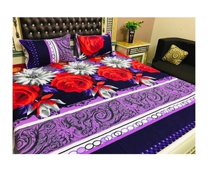 Classical Printed Bedding <b>Double</b> <b>Bed</b> <b>Sheet</b> In Cotton - Product Image 4