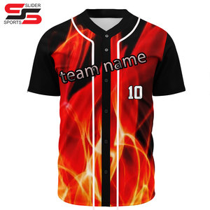 Camiseta de béisbol en blanco de poliéster 100% personalizada para hombres, camiseta de malla al por mayor, Camiseta deportiva de entrenamiento por sublimación de secado rápido para hombres - Product Image 5