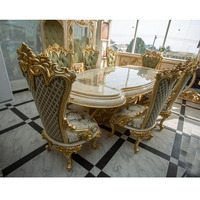 Table à manger en teck de qualité supérieure pour 8 personnes, design moderne et luxueux, mandapam de mariage indien du Sud de la Ceylan