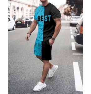 Vêtements de sport d'été Factory Direct Sets Survêtement surdimensionné Ensemble pour hommes Shorts décontractés Vêtements de mode pour hommes Top T-shirt Suits - Product Image 6