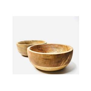 Tazón para Ensalada de Madera de Mango Hecho a Mano, Ecológico, Martillado, Moderno, Regalo Empresarial, Exportador Indio con Suministro Mundial, Regal - Product Image 1