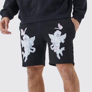 <b>Men's</b> High Street Style Plus Size 6XL Sweat Fleece Shorts 100% Cotton Elastic <b>Waist</b> Custom Logo Solid Mesh Terry-Manufacturer - Product Image 1