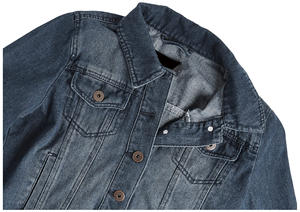 Veste en jean surdimensionnée à manches longues pour femmes, sur mesure, OEM, boutons, poches, grande taille, imperméable, respirante, automne-hiver - Product Image 4