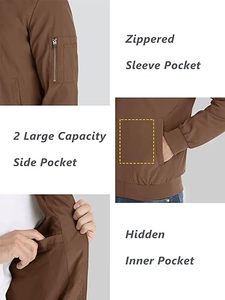 เสื้อแจ็กเก็ตขนสัตว์ผสมแขนเสื้อทำโลโก้ได้ตามต้องการแบบ2026มีให้เลือกทุกขนาดผู้ผลิต OEM ราคาดี - Product Image 3