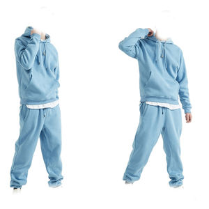 Sweat à capuche unisexe personnalisé à la mode coupe ample pour hommes femmes sweat à capuche surdimensionné doublé couleur unie sweat lavé pull épaule - Product Image 2