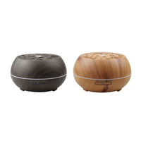 Pour Bluetooth 7 couleurs lumière LED Design en bois diffuseur d'huile d'arôme à ultrasons pour Spa pour une utilisation à domicile Spa