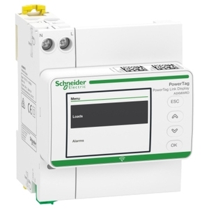 Pantalla a Color Acti9 PowerTag Link de SCHNEIDER ELECTRIC A9XMWRD con Montaje en Riel DIN para Medidores de Energía - Product Image 1