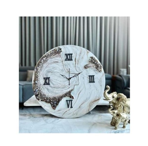 Reloj de pared de resina de alta calidad con diseño de arte abstracto, reloj de pared artesanal de resina hecho a mano para decoración del hogar - Product Image 5