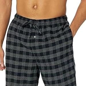 Unisex Custom Cotton Flannel Sleepwear Pants Heavy-Flannel <b>Shorts</b> with Cozy Interior and Loose <b>Lounge</b> Fit Sexy Style - Product Image 3