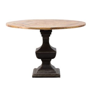 Table à manger ronde en bois de manguier Vitto - Product Image 1