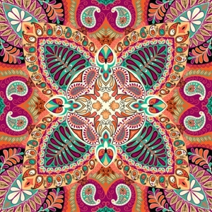 ผ้าโพกหัวลาย Paisley คลาสสิกผ้าฝ้ายพิมพ์สองด้านสไตล์แฟชั่นที่กำหนดเองสำหรับกลางแจ้งคุณสมบัติการป้องกันแสงแดดสำหรับผู้ใหญ่ - Product Image 4