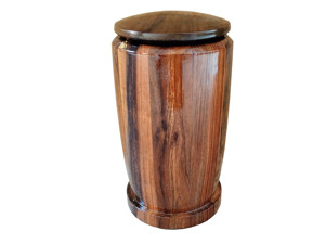 Handmade Wood Teardrop Urn for Pet Dogs Durable <b>Memorial</b> <b>Keepsake</b> with Natural Grain Finish - Product Image 1