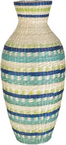 Vietrustic Vase De Sol À La Main Cadeau Seagrass Vase Pour Salon Décor Plante Vase - Product Image 3