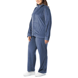Ensemble de survêtement en velours doux de qualité supérieure pour femmes, deux pièces, sweat-shirt et pantalon, costume de sport en velours pour femmes, vêtements de détente - Product Image 5