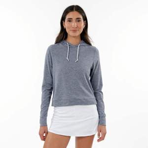 Livraison rapide à bas prix pour femmes léger Style décontracté devant maillot à capuche femmes vêtements de sport gris essentiel à capuche - Product Image 6