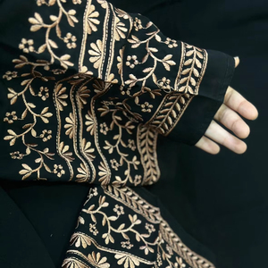 Abayas ปักด้วยมือที่สง่างามและเจียมเนื้อเจียมตัวสำหรับผู้หญิง! - Product Image 1