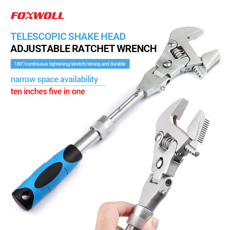 Многофункциональный раздвижной гаечный ключ 5 в 1, 10 дюймов