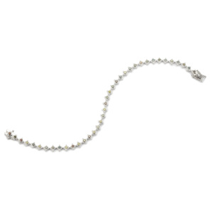 สร้อยข้อมือเพชรหลากสีเงินสเตอร์ลิง 1.01 กะรัต - Product Image 4