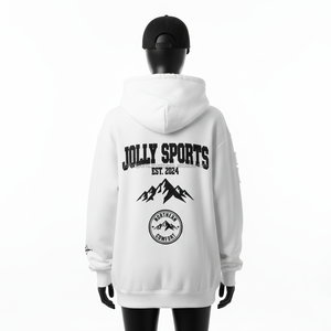 Sweat à capuche pour femme, 320 GSM, molleton de coton doux, blanc, logo brodé personnalisé, style streetwear décontracté, basiques pour femmes - Product Image 2