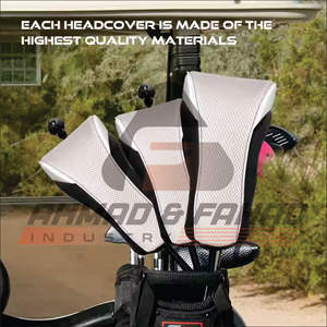 Usine en gros personnalisé semi-circulaire Mallet Putter Golf Club couvre Logo brodé couvre-chef - Product Image 4