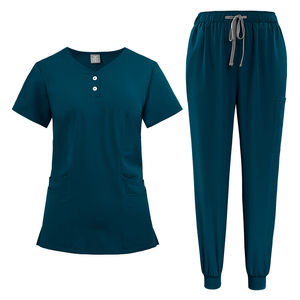 Uniformes Médicos de Hospital, Tela de Polialgodón de 180 GSM, Uniformes para Personal de Enfermería y Clínicas - Product Image 3