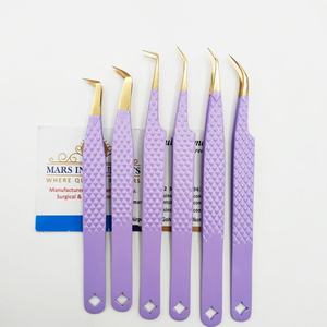 Pinces à extensions de cils professionnelles en acier inoxydable japonais de haute qualité, durables et écologiques - Product Image 3