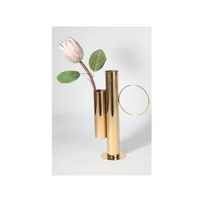 Jarrón moderno y elegante de aluminio fundido, decoración atemporal para el hogar y la Oficina con personalización para arreglos florales de boda - Product Image 1