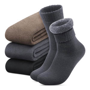 Customized Logo <b>Long</b> Length Windproof Thermal <b>Socks</b> for <b>Men</b> <b>S</b> to XL Unisex Thick Winter Outdoors Warm <b>Socks</b> - Product Image 1