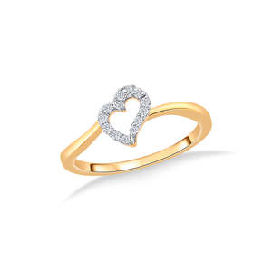 แหวนทองคำประดับเพชร Twist of Heart - Product Image 2