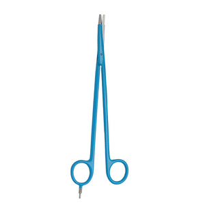 Ciseaux manuels personnalisés droite couleur bleue enduit allemand acier inoxydable lame incurvée Instrument chirurgical léger - Product Image 6