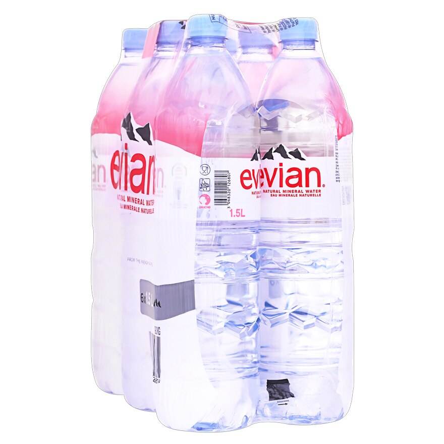 Evian Natural Spring Water 12pk),Prices for evian