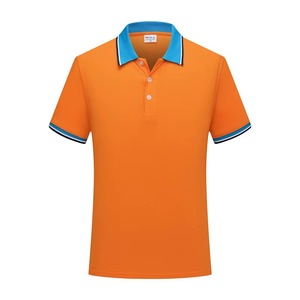 เสื้อโปโลขายส่ง ปักโลโก้ตามสั่ง ผ้าคอตตอนแห้งเร็ว ระบายอากาศได้ดี สีพื้น ลวดลายผ้าแคนวาส รับผลิตแบบ OEM ODM จากโรงงาน - Product Image 1