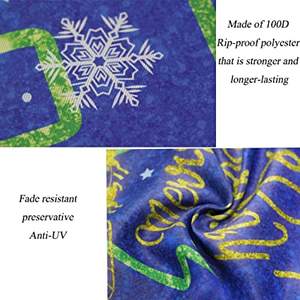 USA TOP FLAGSINC Paquete de 2 Banderas de Jardín de Navidad - Doble Cara, 12.5 x 18 Pulgadas, con Diseño de Copo de Nieve, para Exteriores de Invierno - Product Image 3