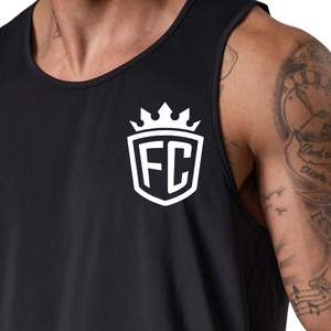 Jet Black Gym Performance <b>Vest</b> Sleeveless Training Tank Top Lightweight Breathable Activewear for <b>Men</b> Workout Fitness and Sports - Product Image 4