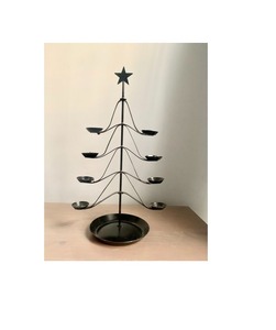 Bougeoir en métal fait à la main de qualité supérieure pour les centres de table romantiques et les décors ambiants confortables. - Product Image 2